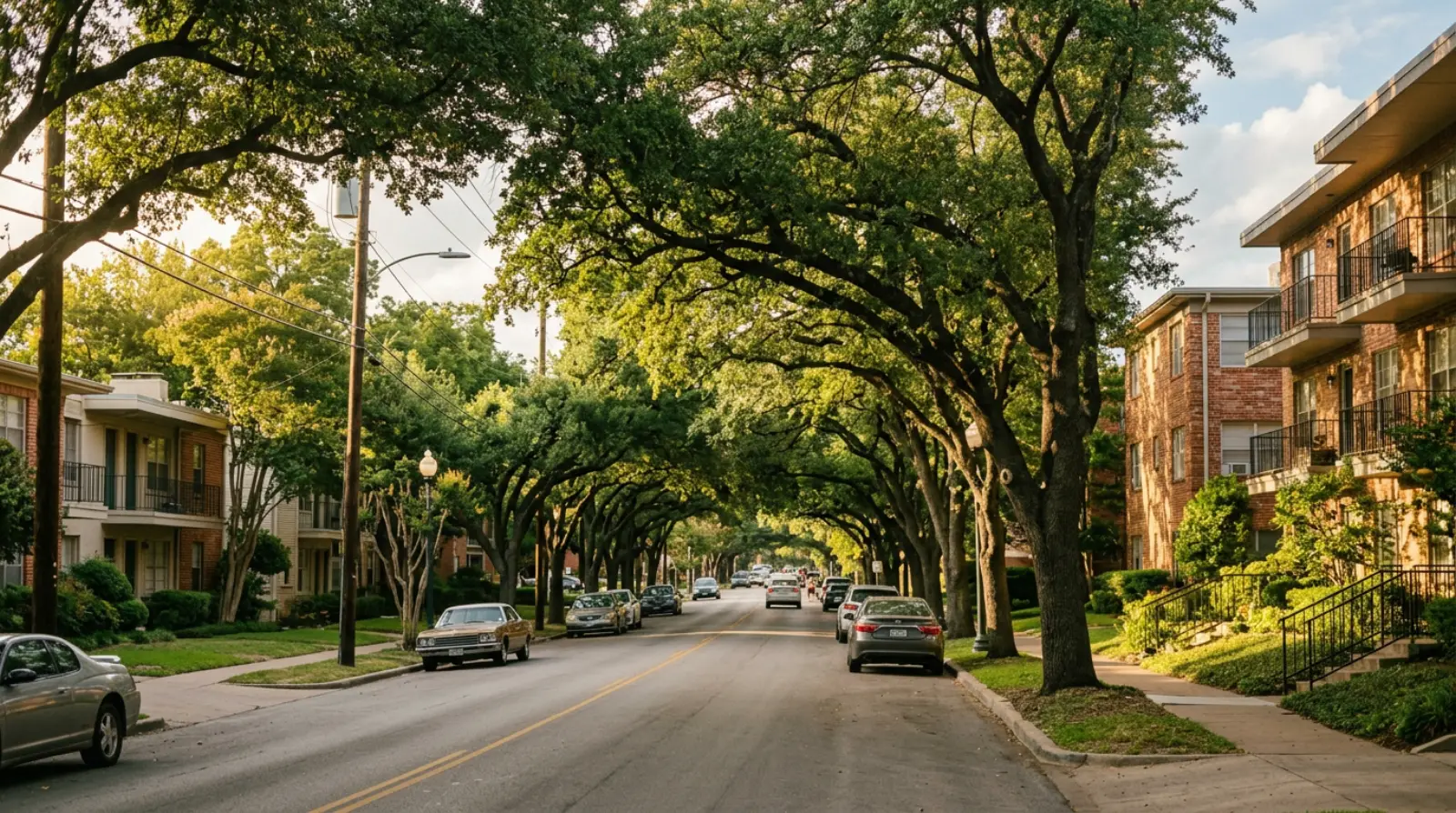 Oak Lawn Apartments street scene